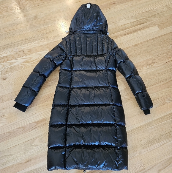 NWT Pajar Black Solstice Long Down Puffer Quileted Winter Jacket - size large - Picture 3 of 16